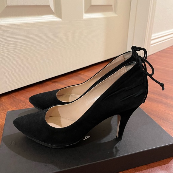 Furla Black Suede Pumps Great Condition - Picture 2 of 11